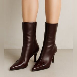 Salvatore Ferragamo Brown Heeled Boots